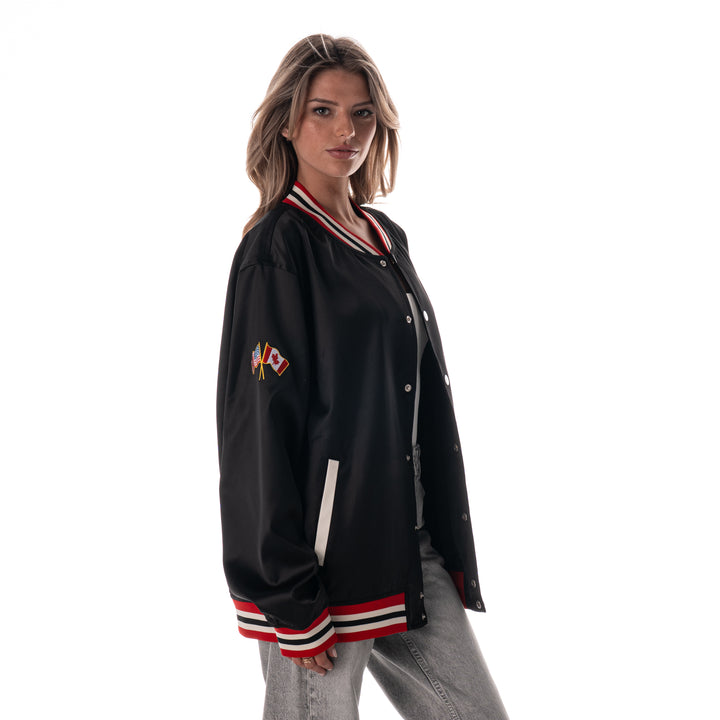 Wild Collective Chicago Blackhawks 1937-38 Champs Satin Bomber