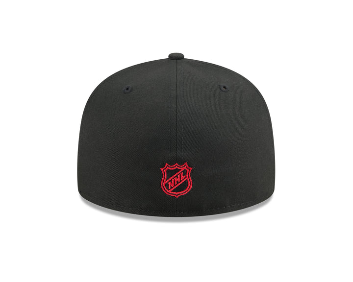 New Era Chicago Blackhawks 59FIFTY Oversized Primary Logo Fitted - Black
