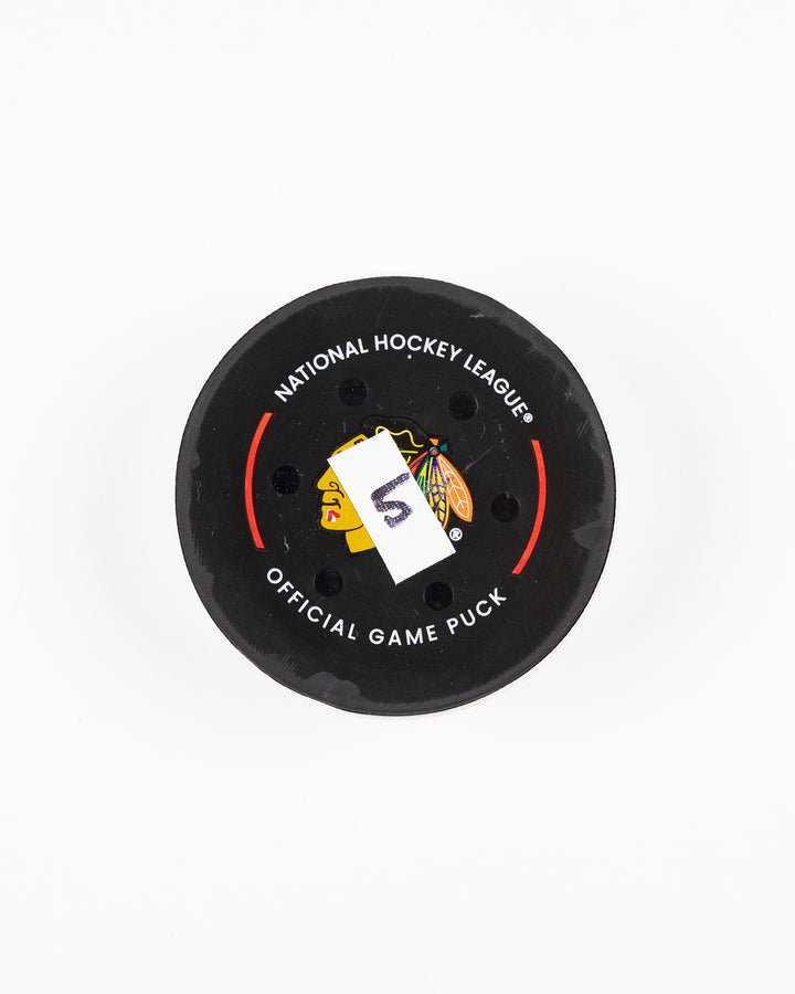 Ryan Donato Game-Used Goal Puck 12/17/24 16648