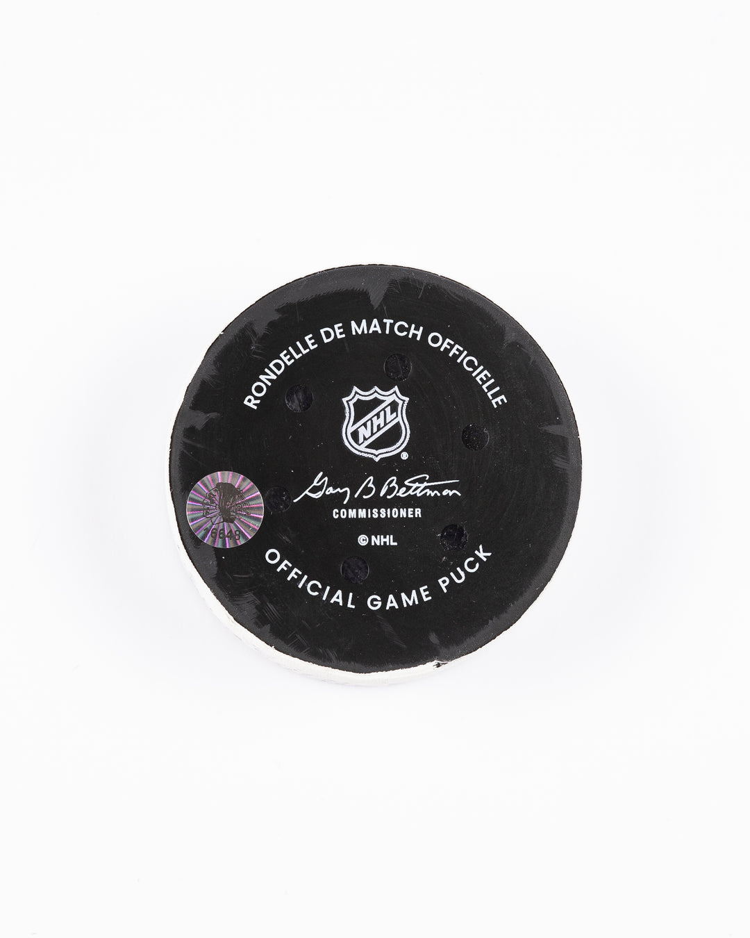 Ryan Donato Game-Used Goal Puck 12/17/24 16648