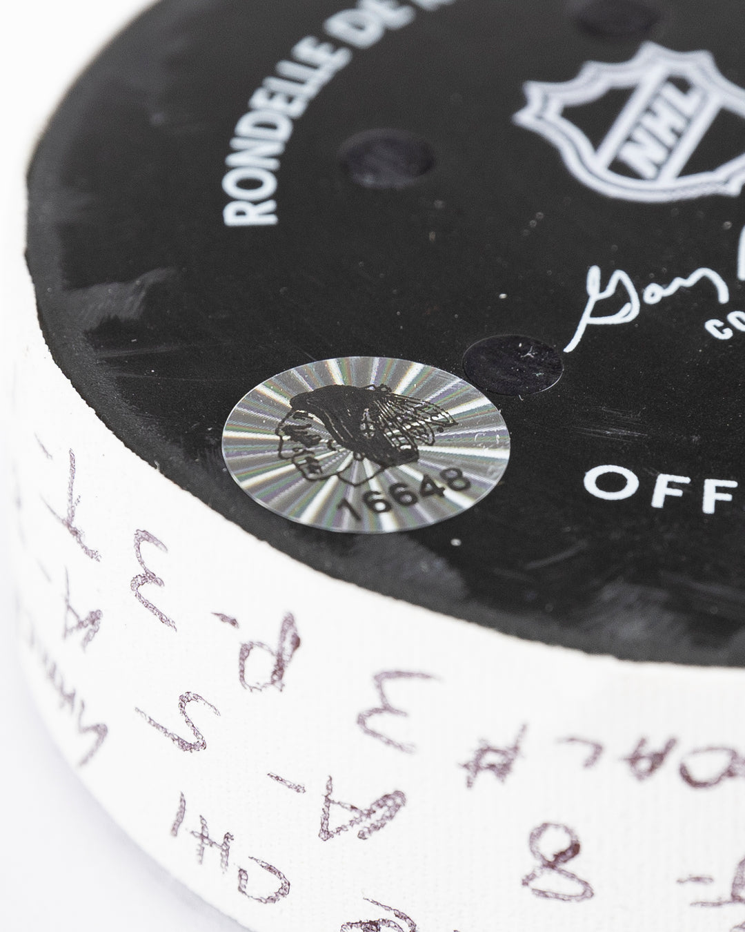 Ryan Donato Game-Used Goal Puck 12/17/24 16648
