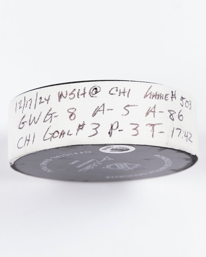 Ryan Donato Game-Used Goal Puck 12/17/24 16648