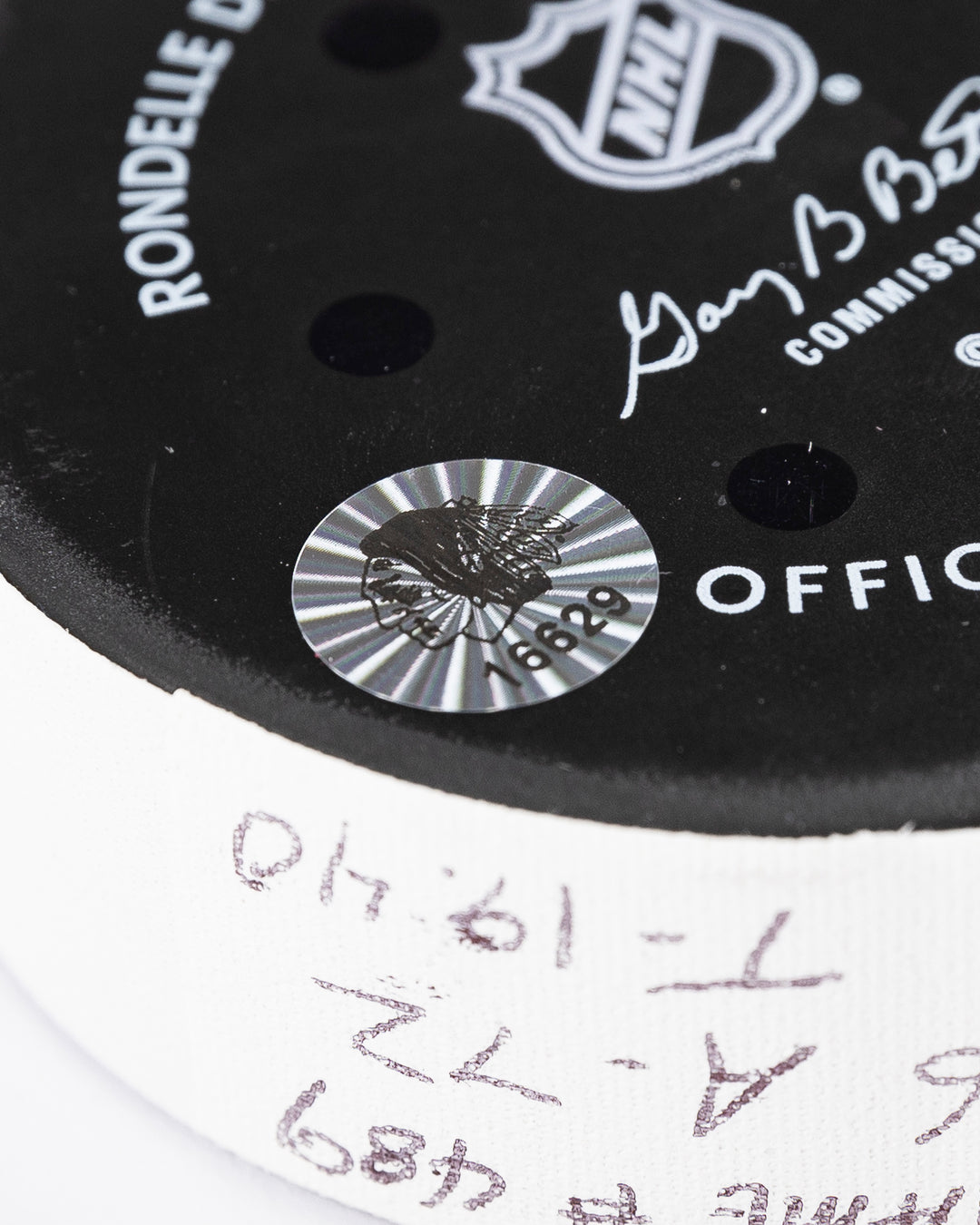 Taylor Hall Game-Used Goal Puck 12/15/24 16629