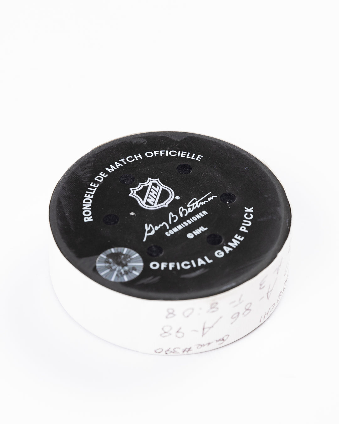 Nick Foligno Game-Used Goal Puck 12/1/24 15956