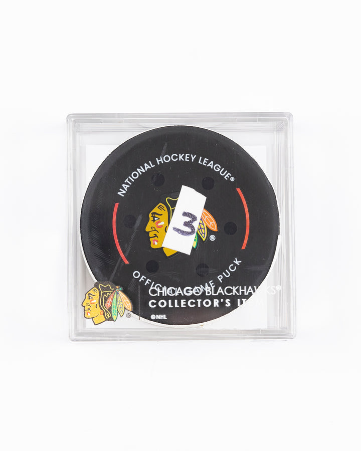 Ilya Mikheyev Game-Used Goal Puck 12/17/24 16646