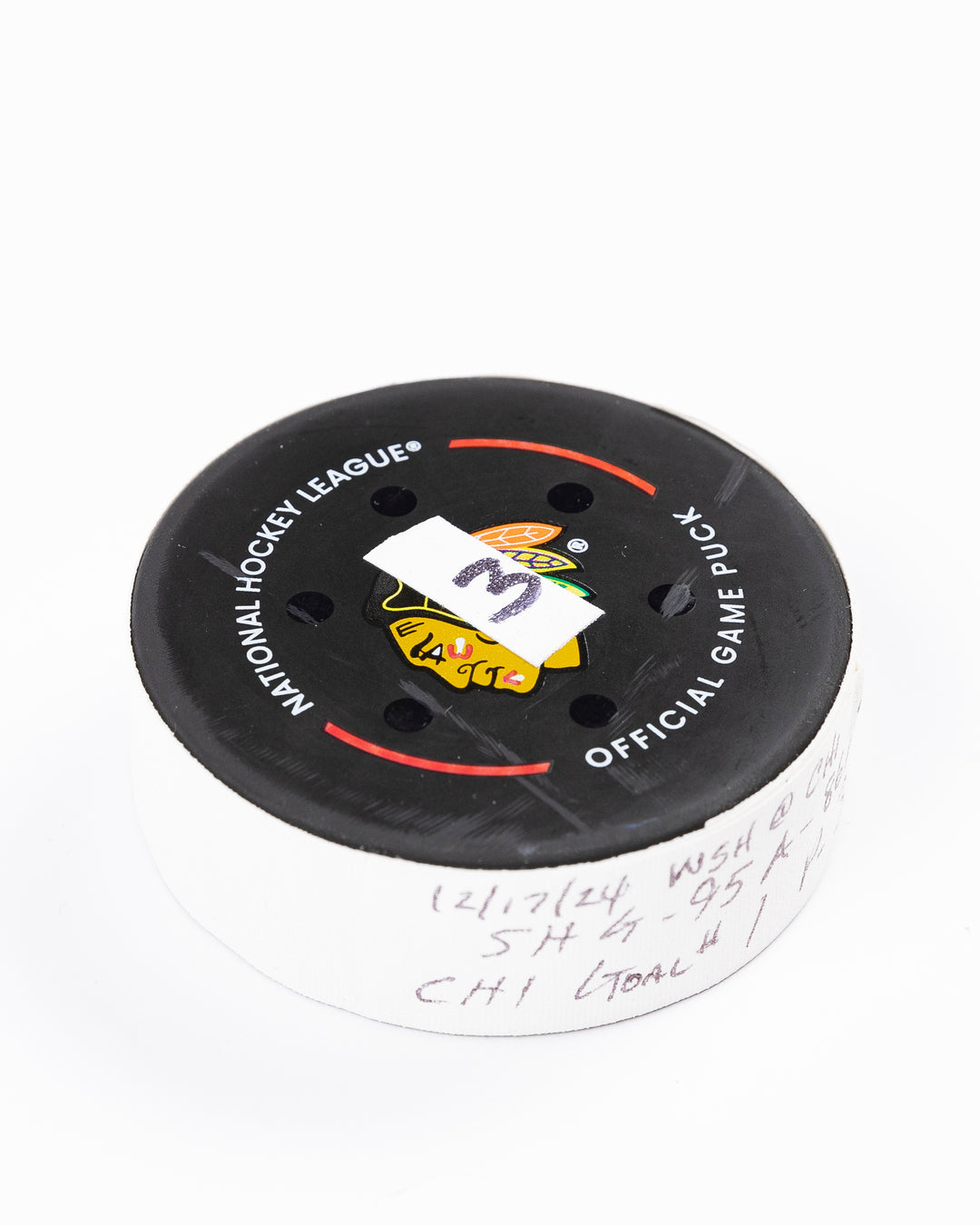 Ilya Mikheyev Game-Used Goal Puck 12/17/24 16646