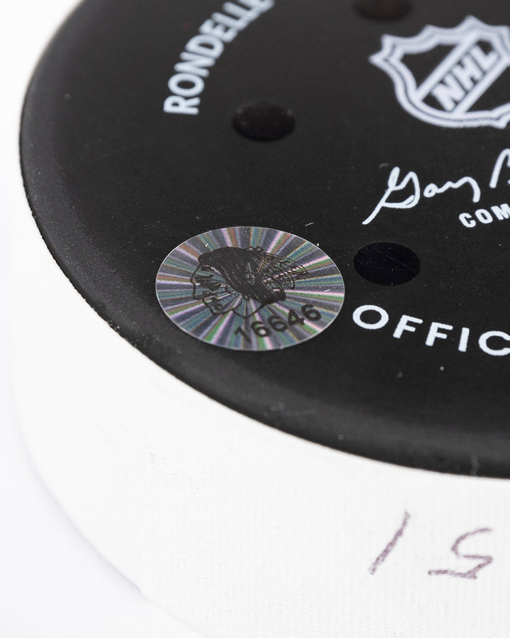Ilya Mikheyev Game-Used Goal Puck 12/17/24 16646