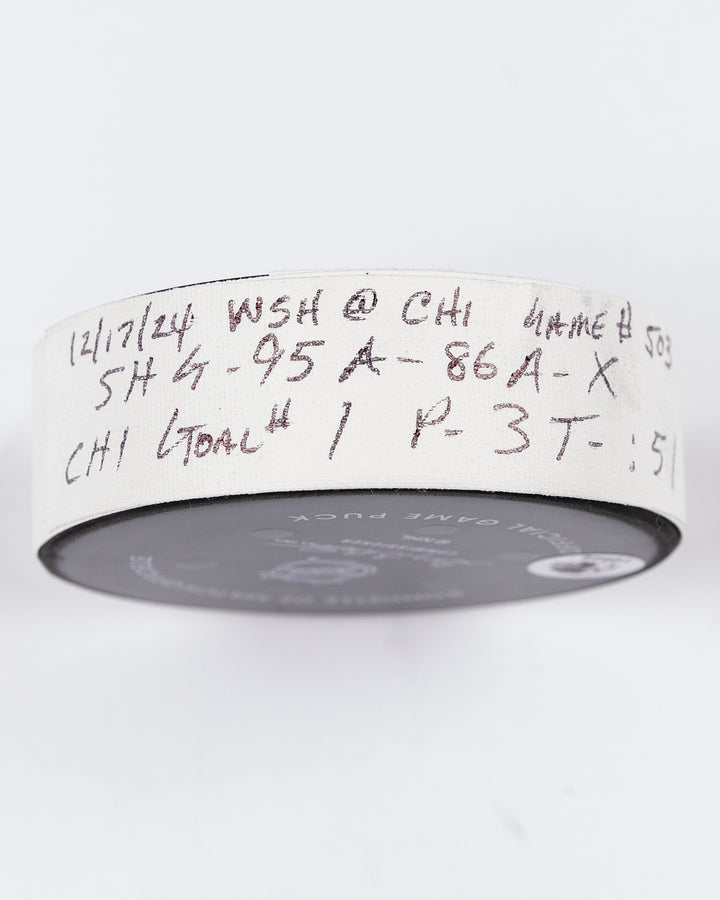 Ilya Mikheyev Game-Used Goal Puck 12/17/24 16646