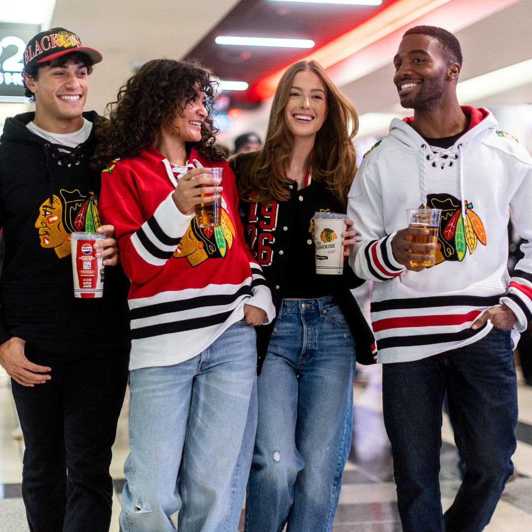 Blackhawks Originals Red Hockey Hoodie