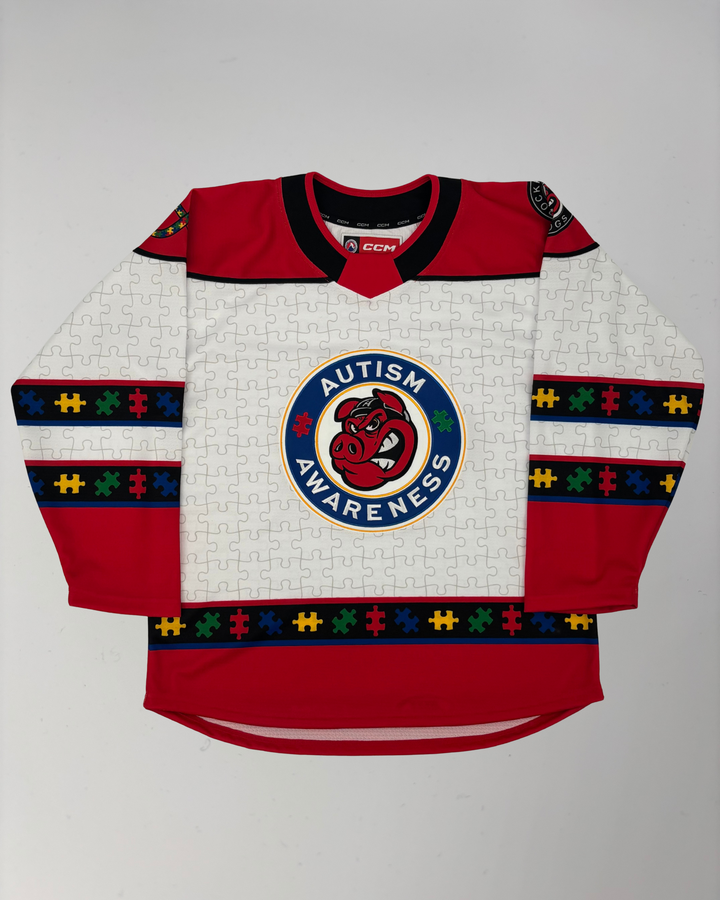 CCM Rockford IceHogs Autism Awareness Replica Jersey