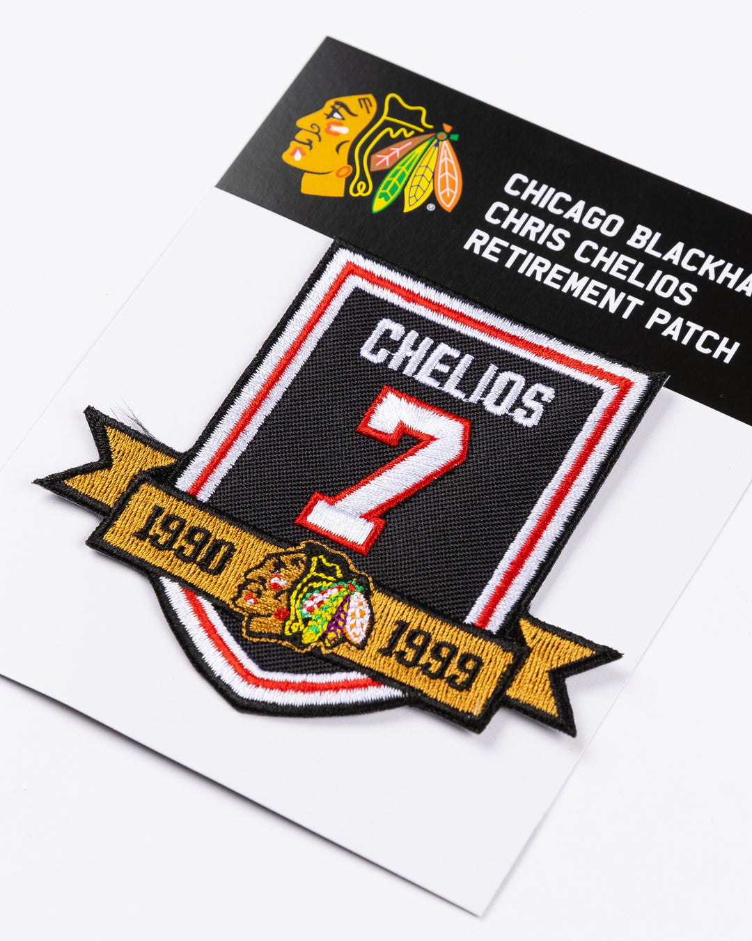 Chicago Blackhawks Chris Chelios Jersey Retirement Patch