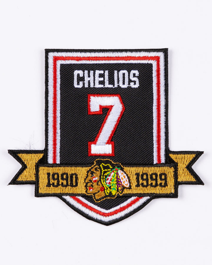 Chicago Blackhawks Chris Chelios Jersey Retirement Patch