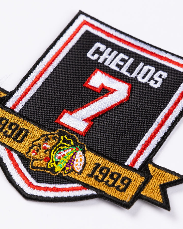 Chicago Blackhawks Chris Chelios Jersey Retirement Patch