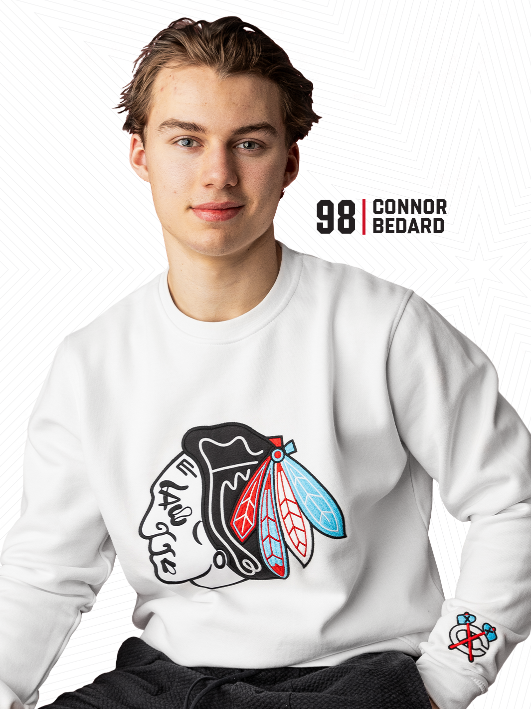 Four Stars Chicago Blackhawks Crewneck