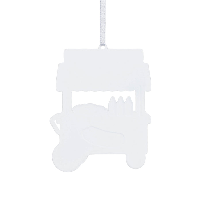 Chicago Blackhawks Metal Hot Dog Cart Ornament