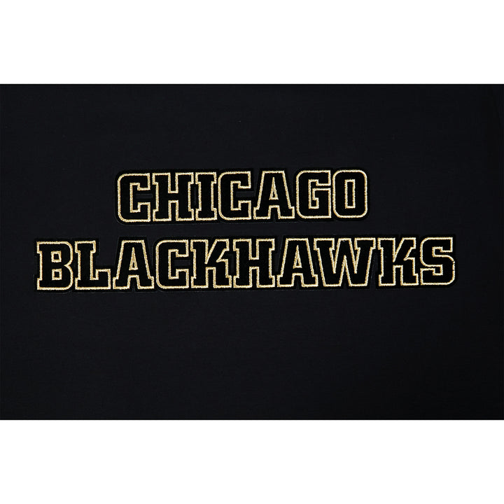 Pro Standard Chicago Blackhawks Centennial Black &amp; Gold Short Sleeve Tee