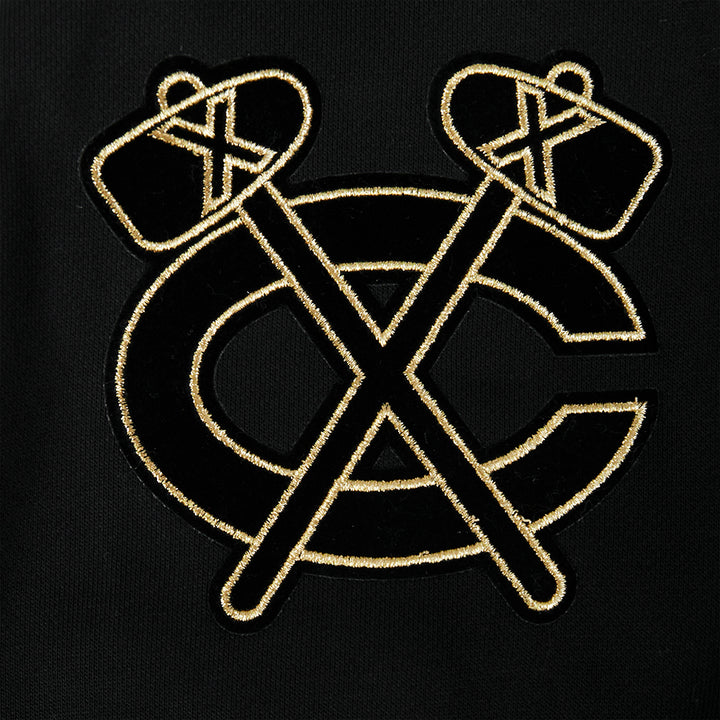 Pro Standard Chicago Blackhawks Centennial Black &amp; Gold Hoodie