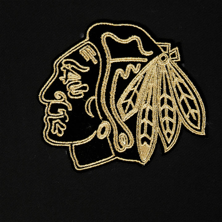Pro Standard Chicago Blackhawks Centennial Black &amp; Gold Hoodie
