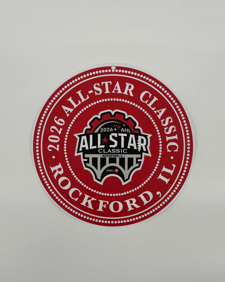 Rockford IceHogs Plastic All Star Sign