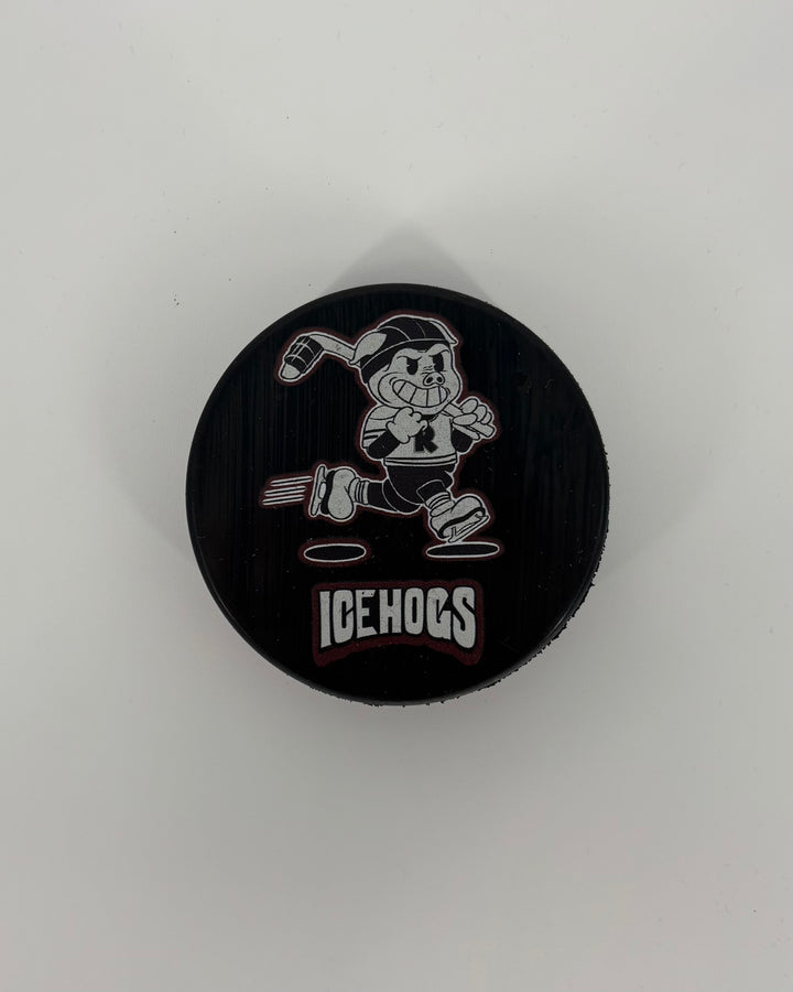 Rockford IceHogs Retro Puck