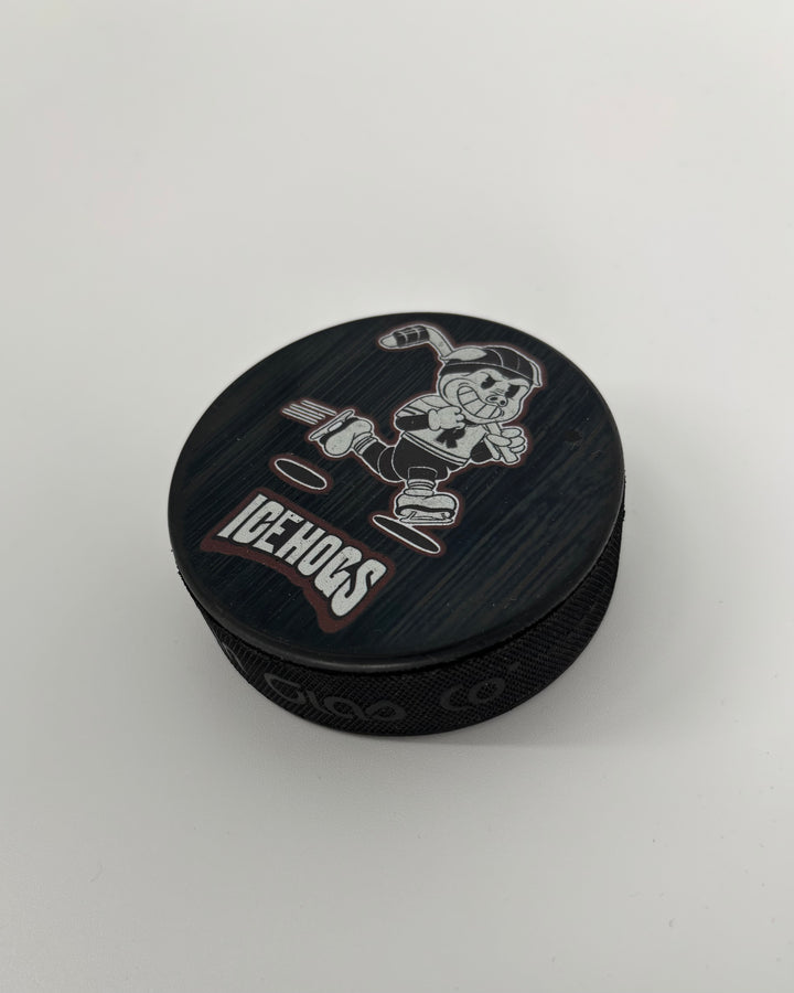 Rockford IceHogs Retro Puck