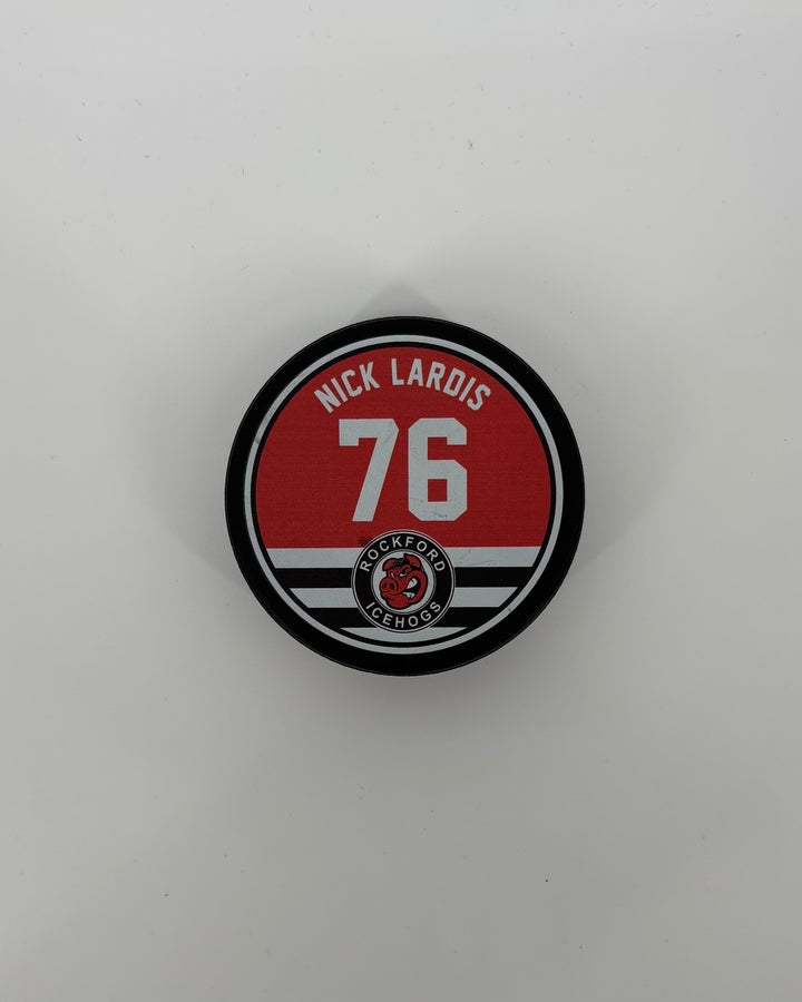 Rockford IceHogs Nick Lardis Puck