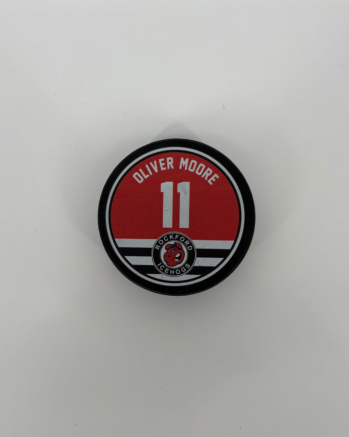 Rockford IceHogs Oliver Moore Puck