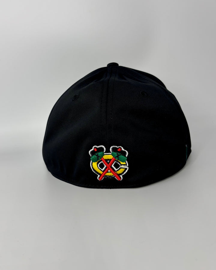 Rockford IceHogs Legacy Cool Fit Stretch Hat with Blackhawk logo on back
