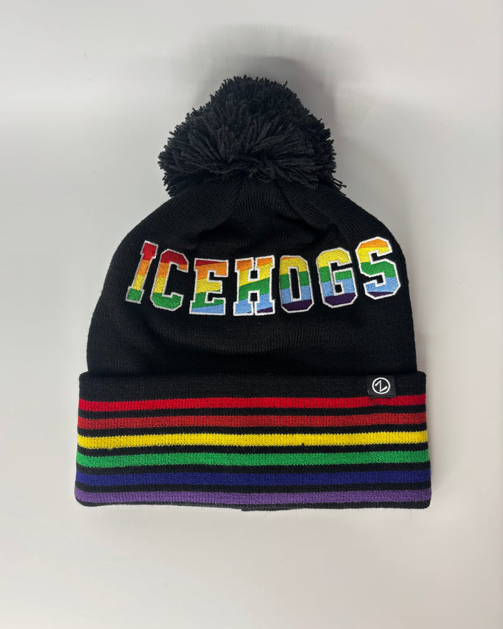 Rockford IceHogs Zephyr Colorful Knit Hat