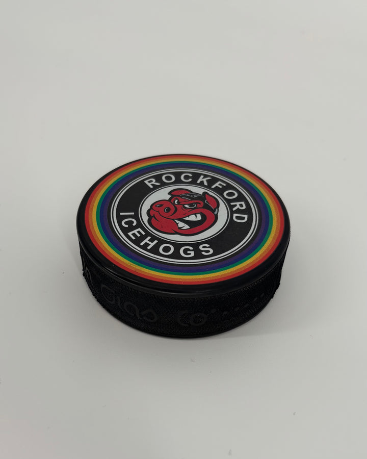 Rockford IceHogs Rainbow Puck