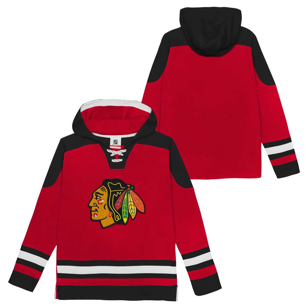Chicago Blackhawks Kids Pullover Hockey Hoodie