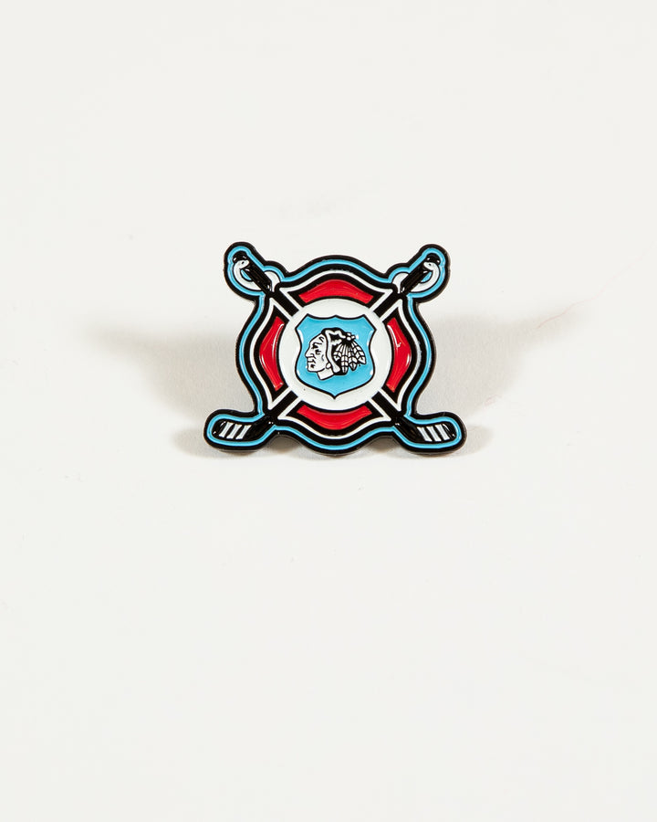 Chicago Blackhawks First Responder Shield Pin
