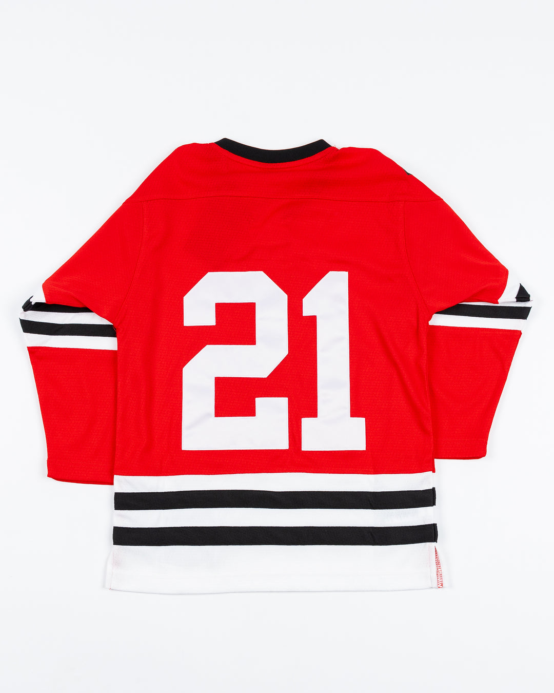 red Mitchell &amp; Ness youth throwback Stan Mikita jersey - back lay flat
