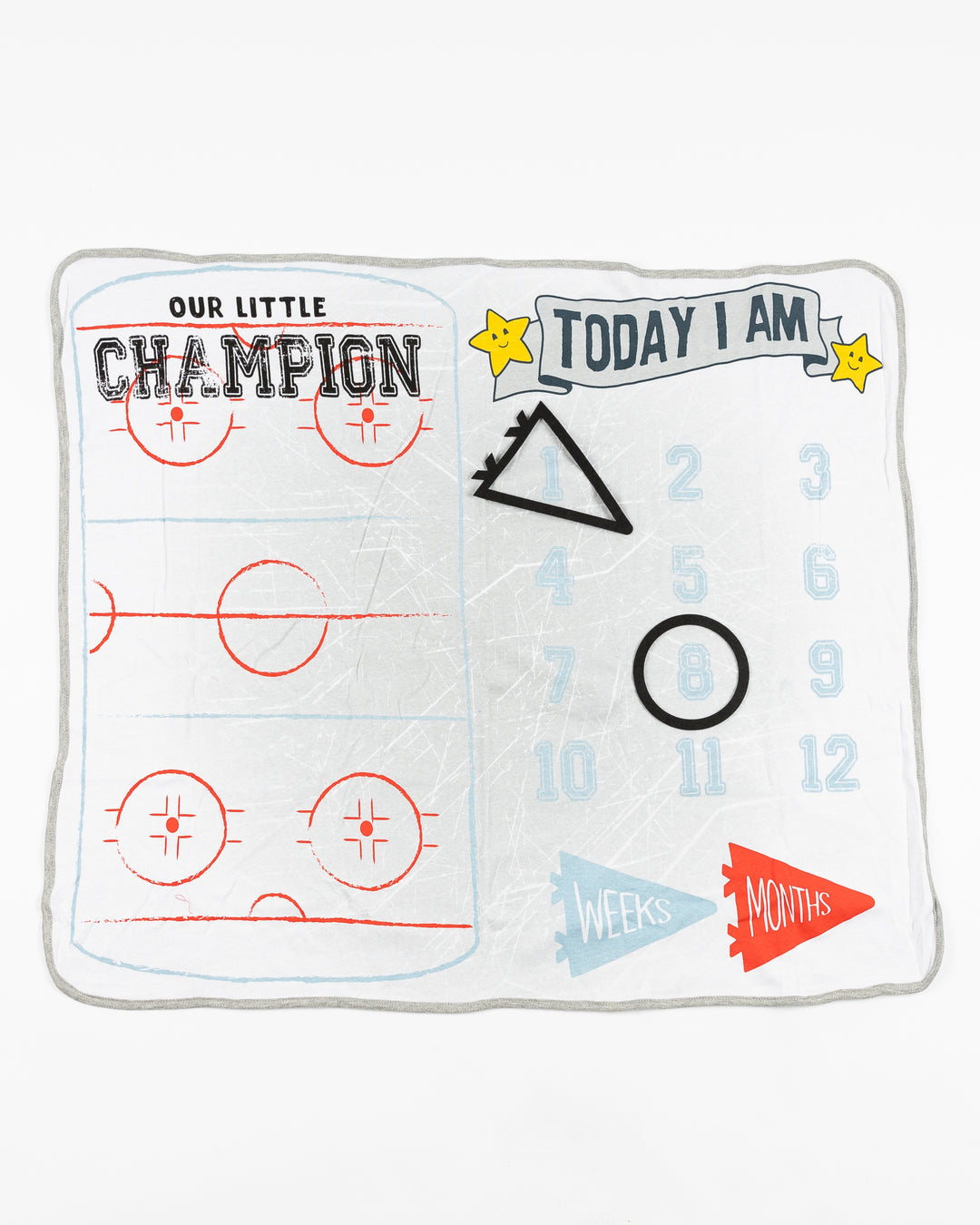 Newborn Chicago Blackhawks 2 Pack Creeper &amp; Milestone Blanket Set