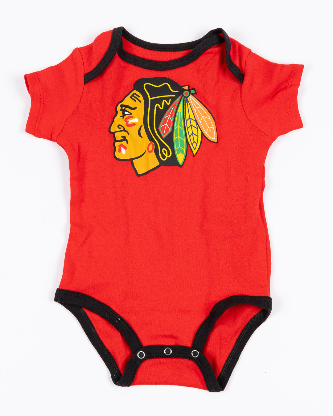 Newborn Chicago Blackhawks 2 Pack Creeper &amp; Milestone Blanket Set