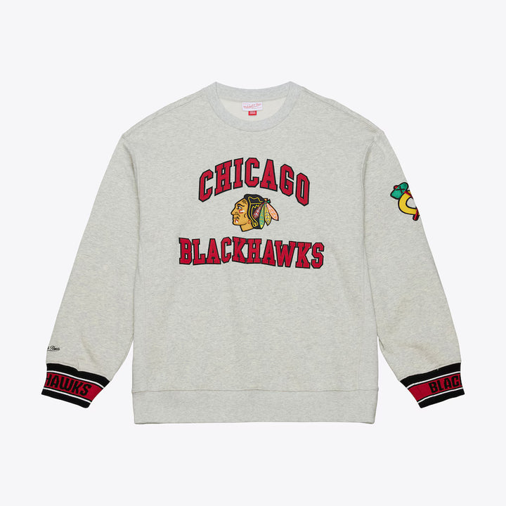 Mitchell &amp; Ness Chicago Blackhawks Celebration Crewneck