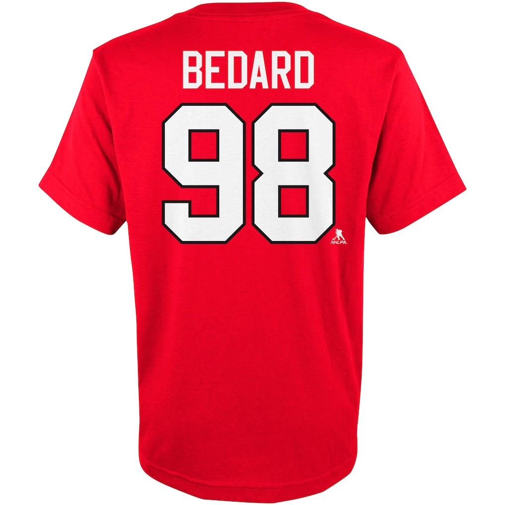 Chicago Blackhawks Connor Bedard Youth Player Tee